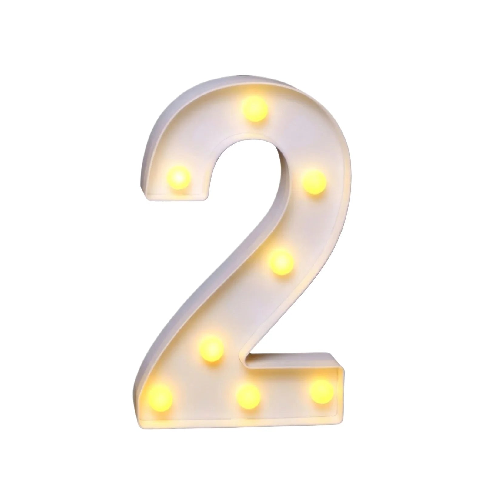 2026 Graduate 22cm LED Luminated Digital Letter Signboard Desktop Ornament Party New Year DIY Light Scene Decorative Props Qme B One Size