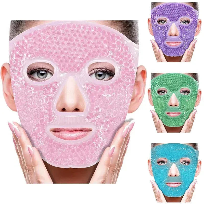 SPA Ice Cold Heat Full Face Eye Mask Sleeping Reduce Puff Dark Qme