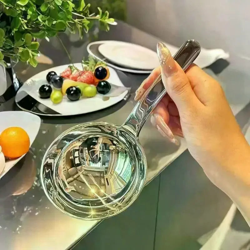 201 Stainless Steel Deepen Tablespoons Soup Ladle Short Handle Large Qme