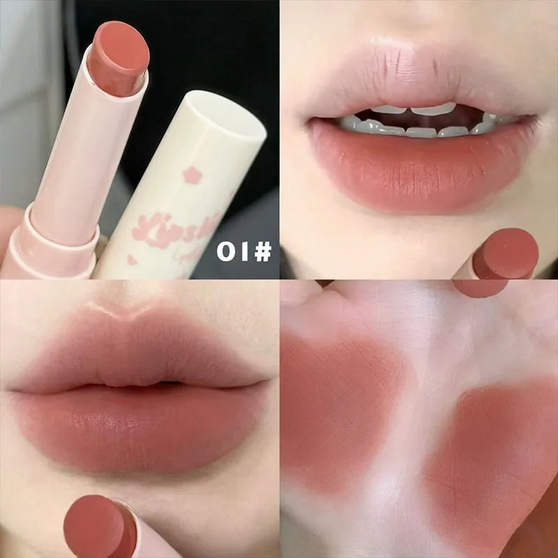 Art Value Matte Lipstick Soft Finish Subtle Sparkle Lip Gloss Ideal Qme AE837-1