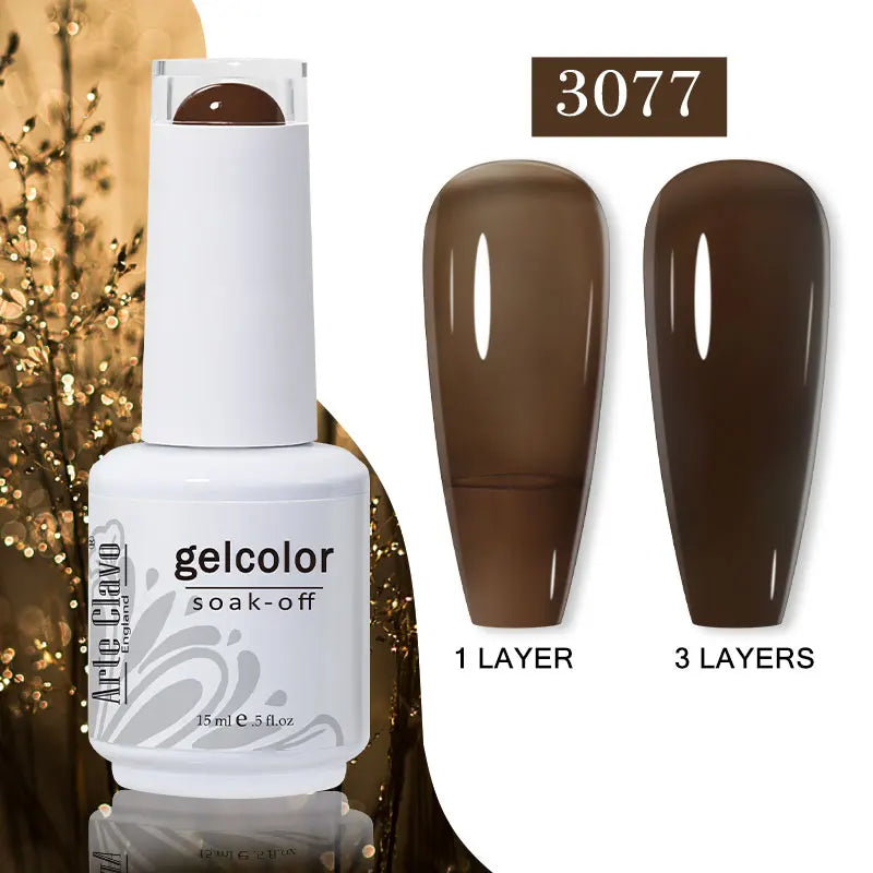 Arte Clavo Gel Nail Polishes Pink Nude Hybrid Lak Manicure