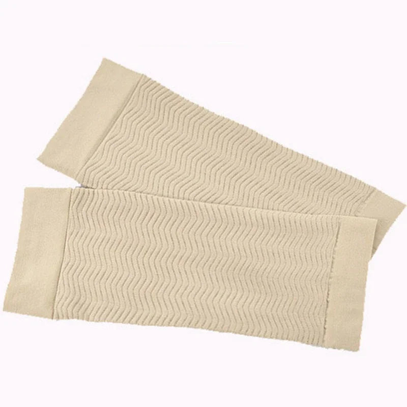 Arm Shaper Slimming Sleeves Warmers Women Thin Legs Calorie Off Fat Qme Skin color One Size