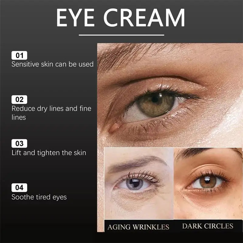 Instant Wrinkle Eye Cream Lifting Firming Eye SkinTightening Moisturizing Reducing Dark Circles Eye Bags Fading Eye Lines Eye Qme