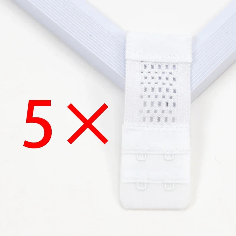 Bra Extender Women's Elastic Extension Strap Hook Clip Expander Qme WHITE one size