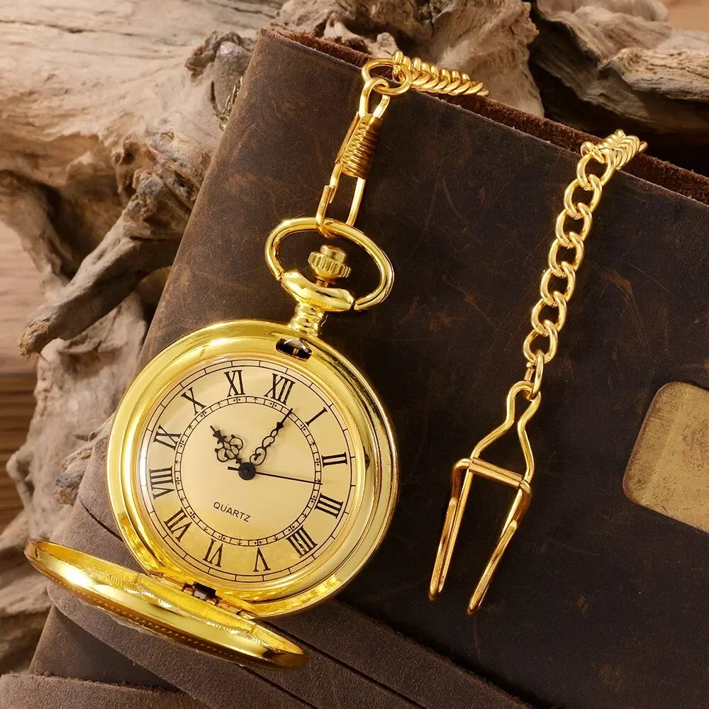 1 pcs quartz pocket watch for men and women, antique steampunk, vintage pocket watch Qme