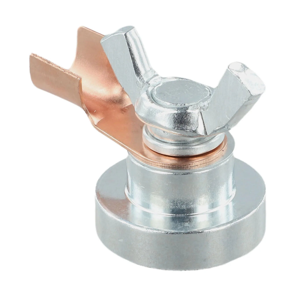 Magnetic Welding Ground Clamp Tool, Portable Magnet Welder Grounding Support For Smooth Or Curved Metal Surfaces Qme 1pc