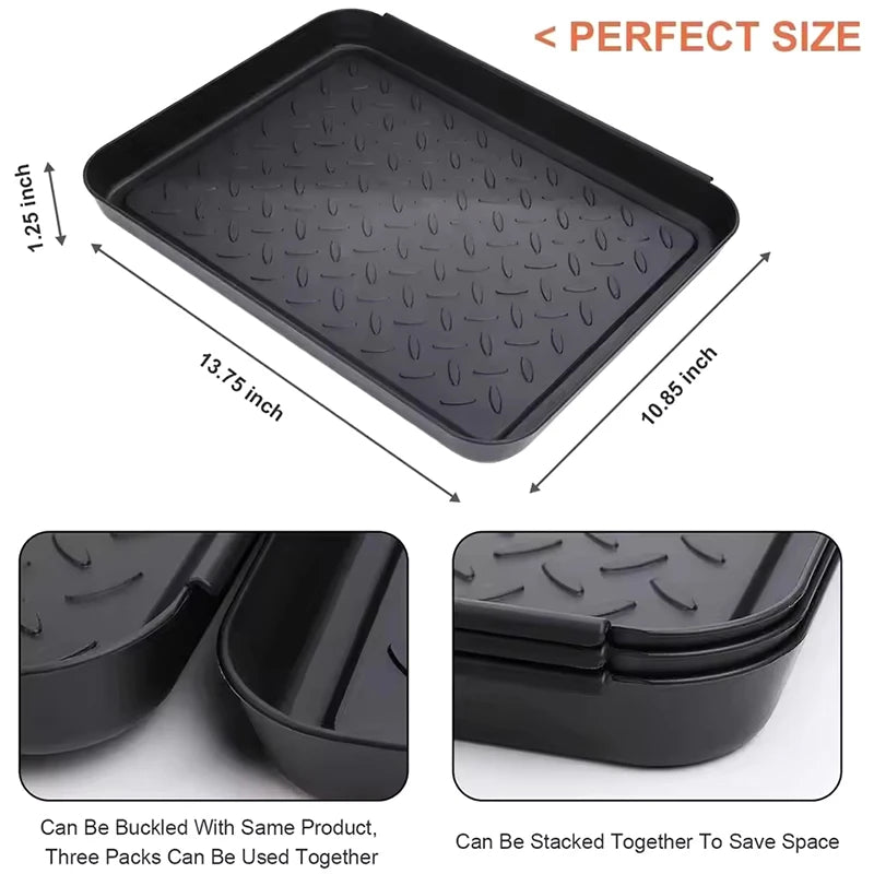 1 2 Shoe Mat Trays Car Shoes Storage Tray Dog Cat Bowl Mats Qme