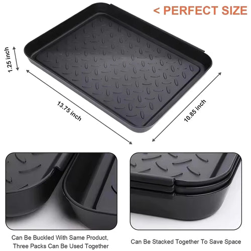 1 2 Shoe Mat Trays Car Shoes Storage Tray Dog Cat Bowl Mats Qme