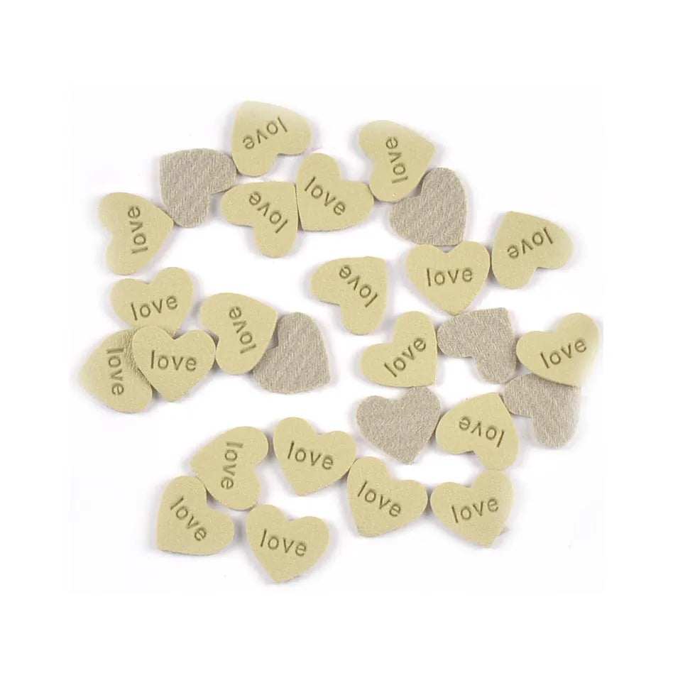 50pcs 14.5x13mm Mluticolor Heart Shaped Embossed Labels For Clothes Sewing Accessories DIY Crafts Kid Bag Garment Washable Tags Qme 1