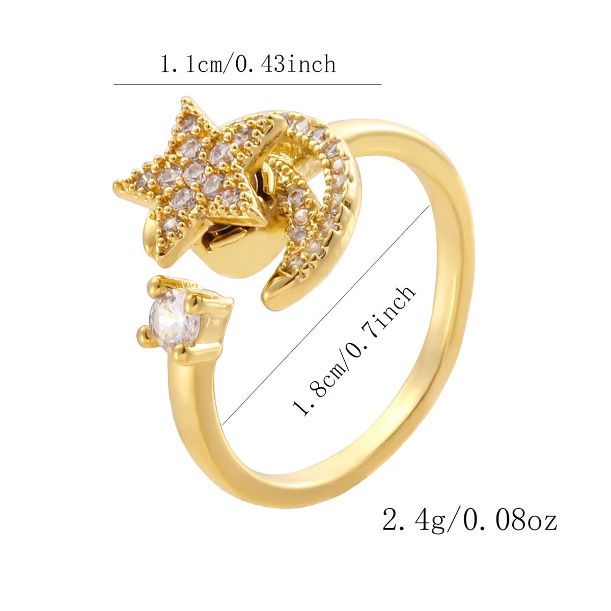 Luxury Rotating Anxiety Animal Rings for Women Spinner Fidgets Cute Flower Heart Dragonfly Anti Stress Ring Wedding Jewelry Qme 11 resizable