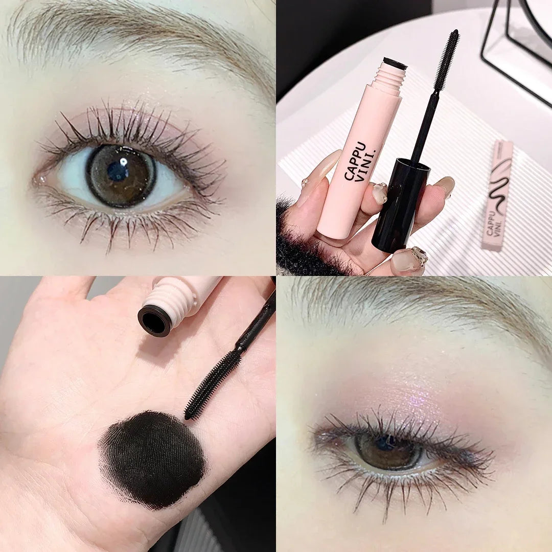 Mascara Makeup Curling Black Brown Eyelash Extension Waterproof Non-fading Dyeing Liquid Volume Mascara Long-wearing Cosmetic Qme