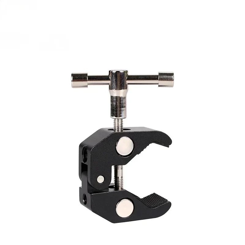 Super Clamp Crab Claw Clamp Tongs Pliers Clip Bracket for Camera Tripod Monopod Studio Flash Bracket Tripod Arm Camera Qme Default Title