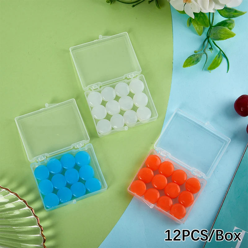 Reusable Silicone Wax Earplugs Ear Plug Swimming Moldable Noise Qme