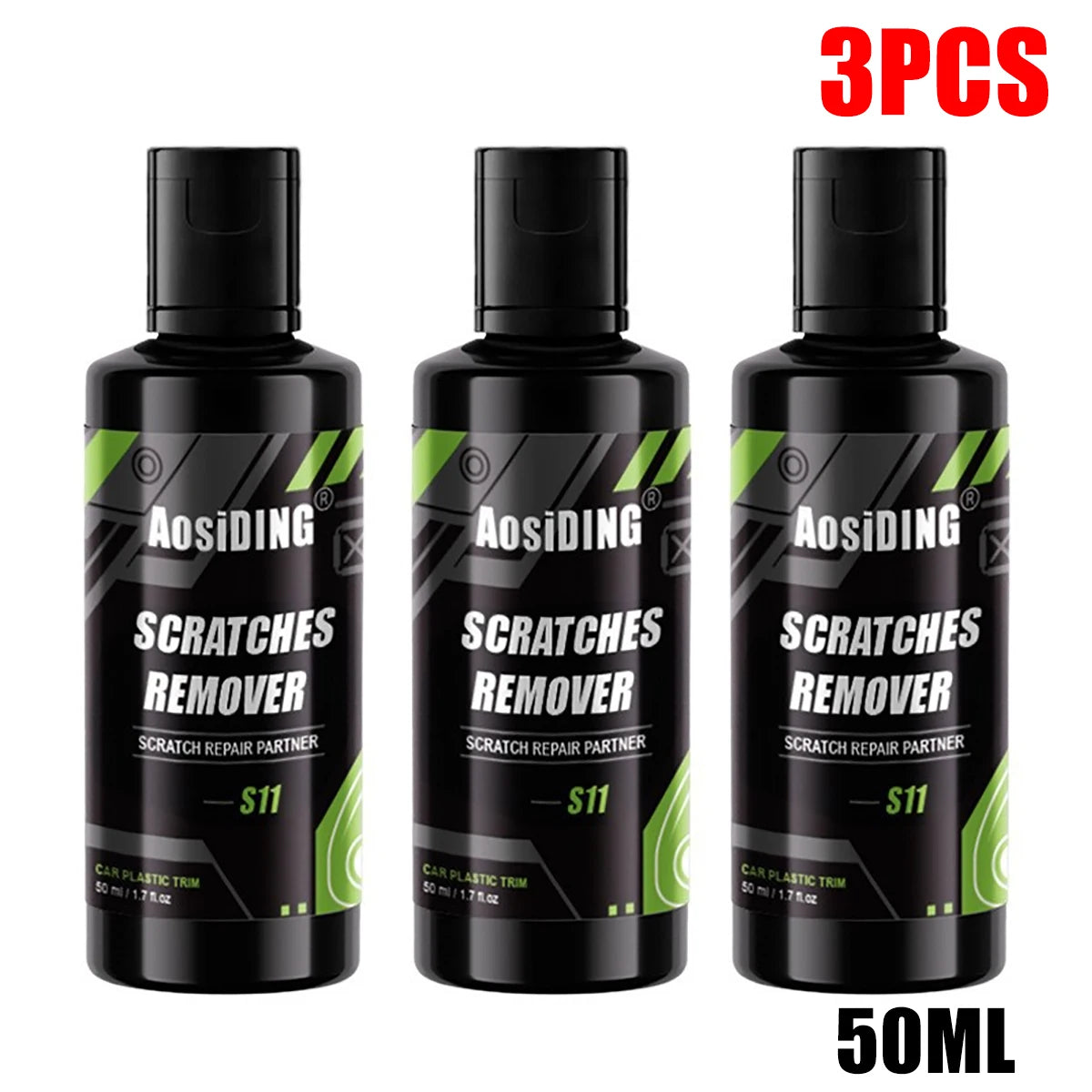 Car Paint Surface Care Scratch Repair Agent Polishing Decontamination Qme 3PCS