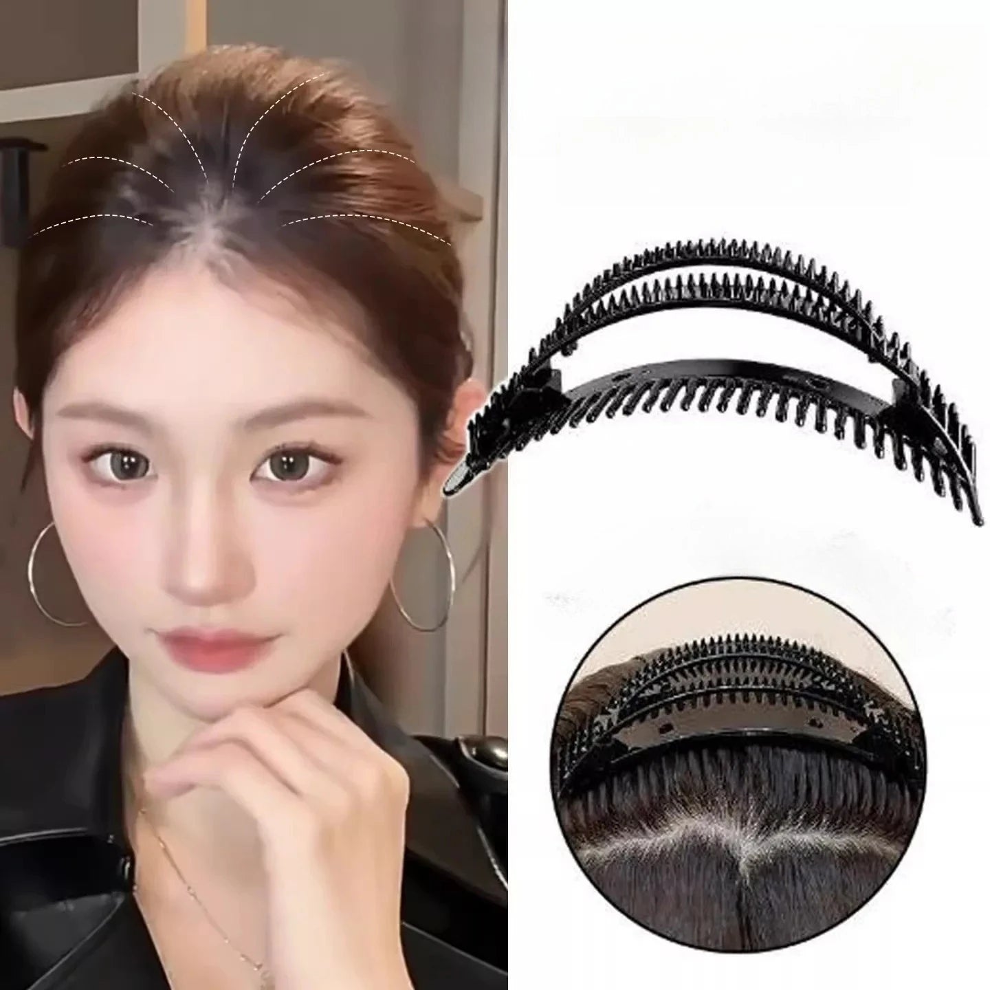 1/4pcs Cushion Stable Hair Roots Volumizing Fiber Insert Comb Invisible Fluffy Hair Pad Heightening Artifact Hairstyle Tool Qme 1pcs
