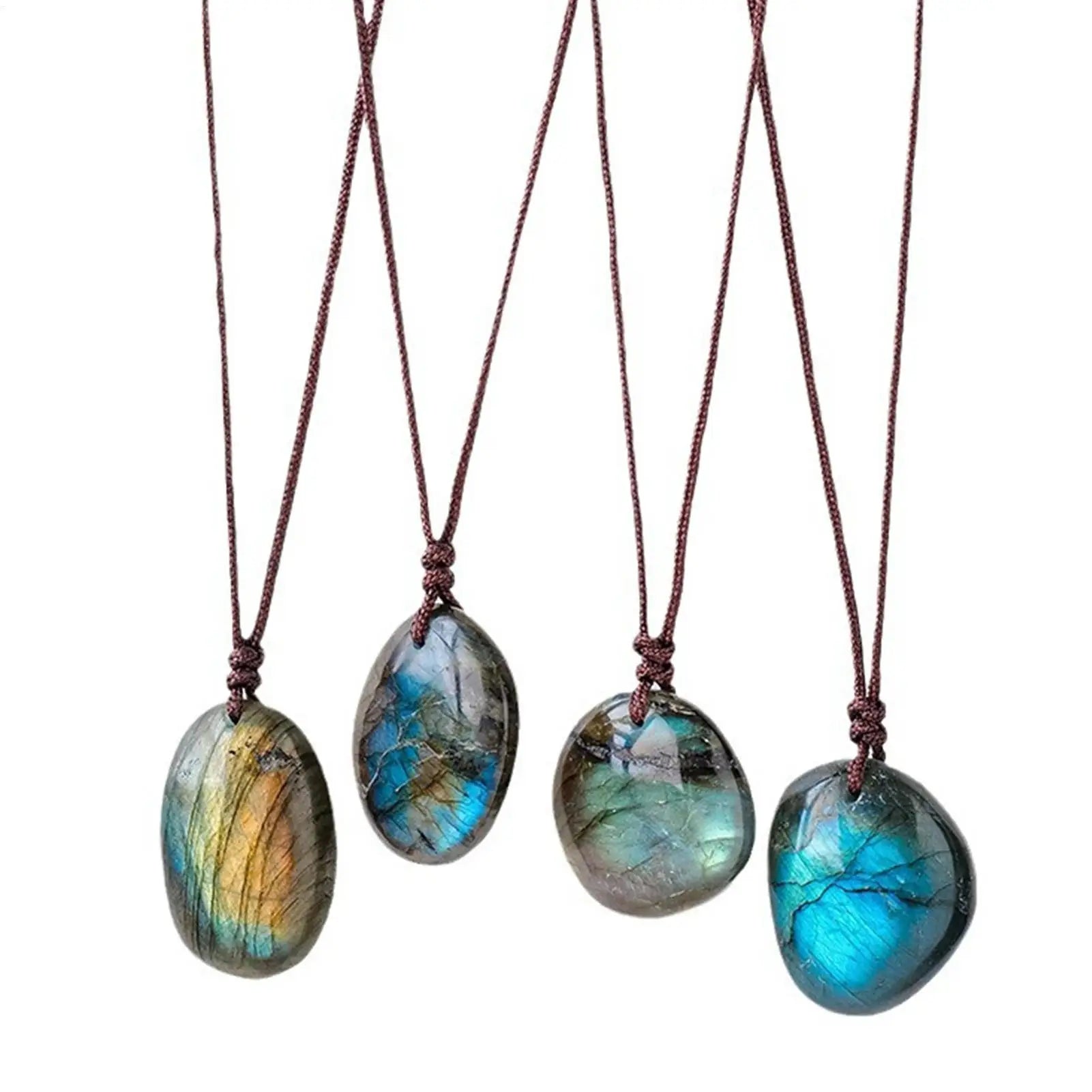 1pcs Labradorite Pendant Labradorite Jewelry Valentine's Day Birthday Christmas Labradorite Pendant Energy Jewelry for Adult Qme