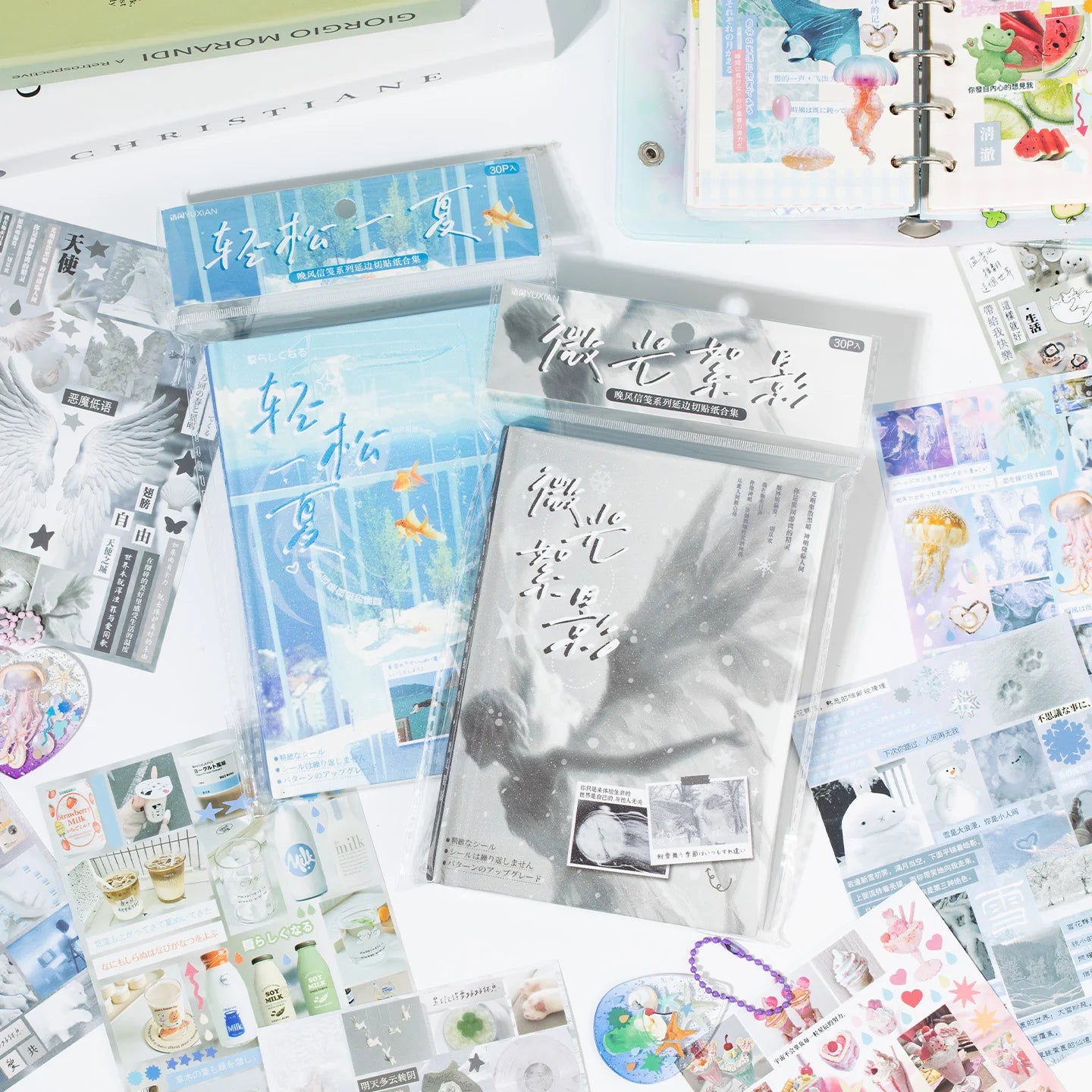 Evening Breeze Letter 30/60 sheets/Piece Decorative Sticker Book School Stationery Stickers Laptop Journal Photocard Kids Gift Qme AB