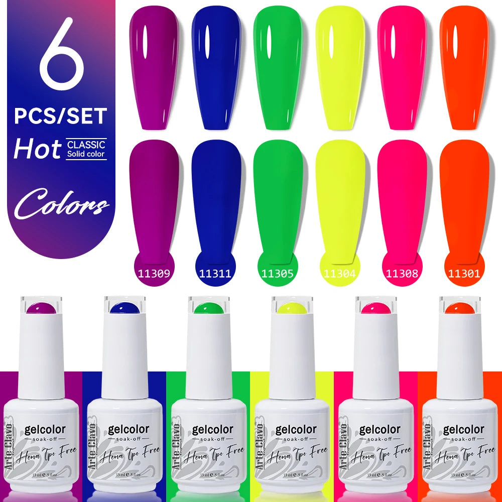 Arte Clavo Gel Nail Polish Milk Tea Popular UV Lamp Soak Off Art DIY Qme AC-ZBZH61-6B