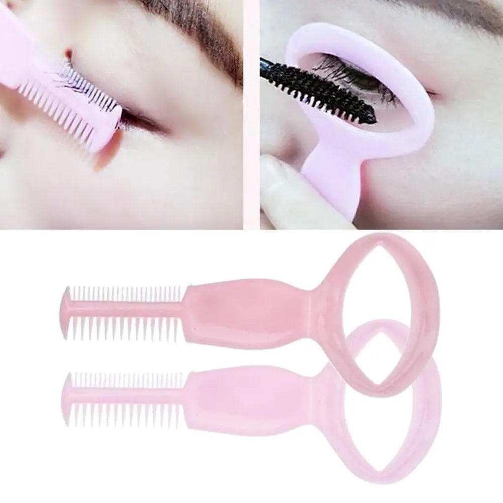 Plastic Portable Mascara Shield Applicator Eyelash Guide Aids Lashes Qme