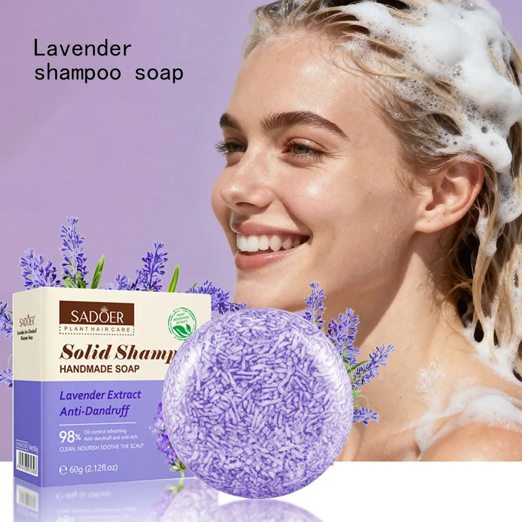 Lavender Shampoo Soap Plant Essential Oil Deeply Nourishes Cleanses Qme