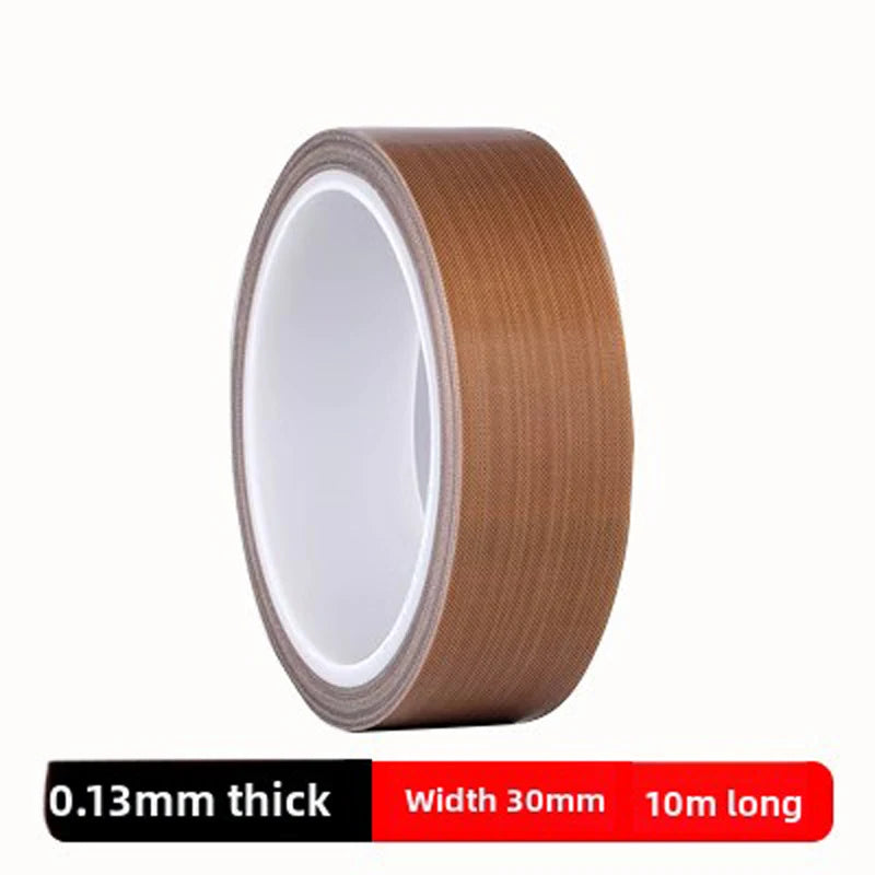 Tape Adhesive Cloth Width 10~50mm Thickness 0.13mm 0.18mm Insulated Vacuum High Temperature Resistant Sealing PTFE Tapes Qme
