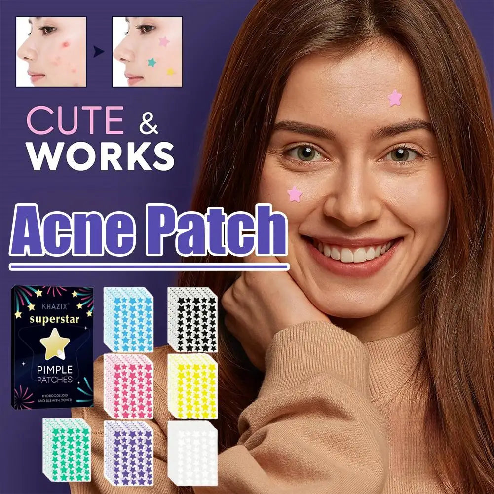 Colorful Stars Pimple Patches 240 Cute Acne Blemishes Covering Qme