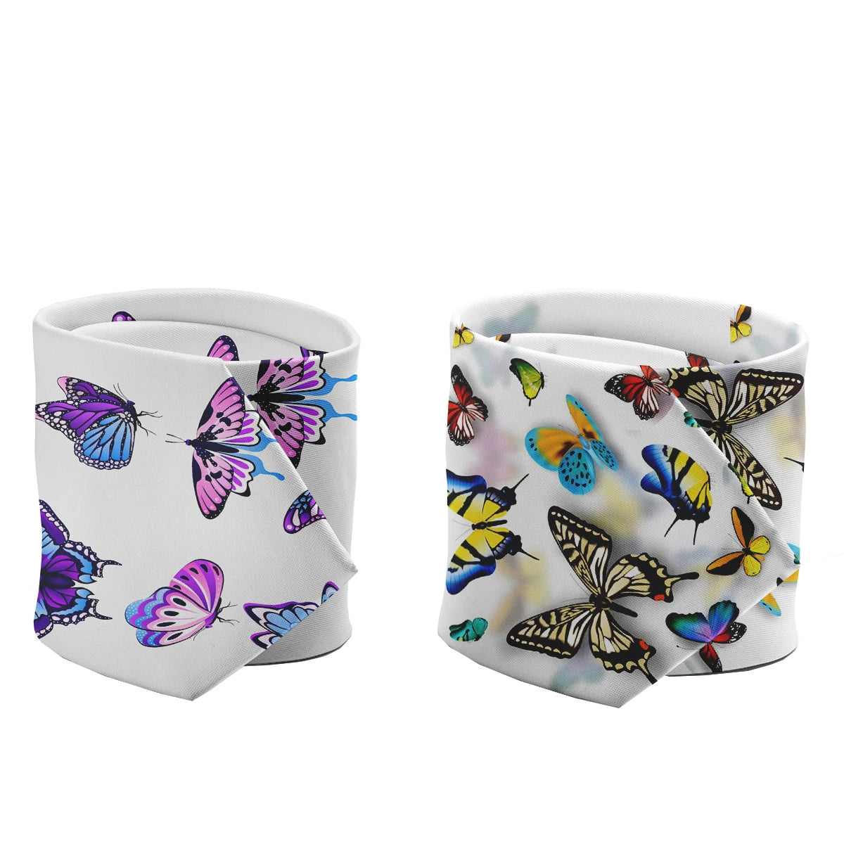 Romantic Butterfly Printed Tie Fashion Casual 3D Men's Unique Qme