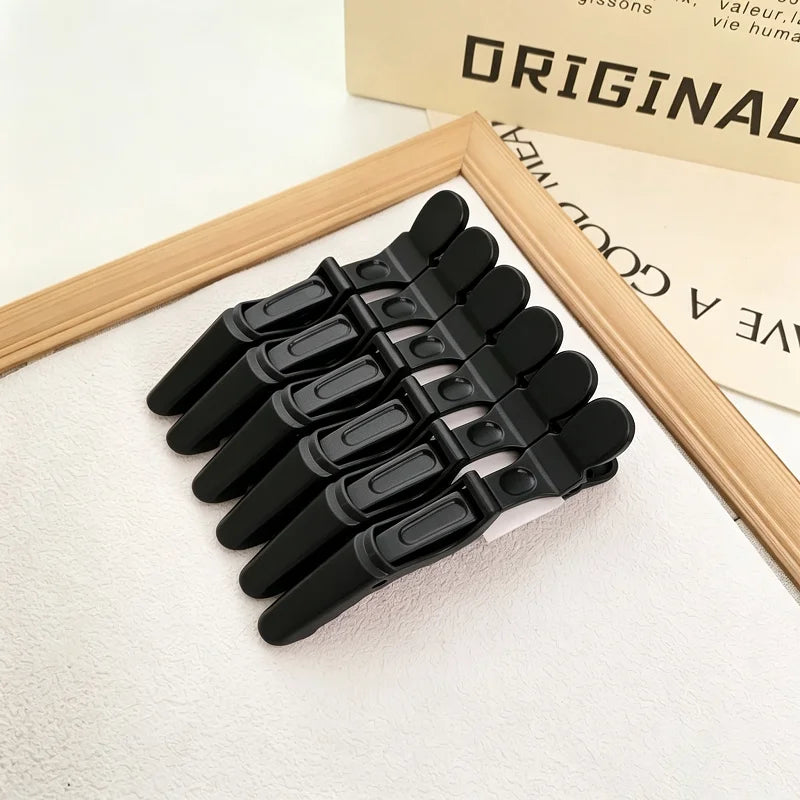 Alligator Hair Clip Hairdressing Clamps Plastic Claw Hairpins Barber Qme Black China Mainland