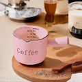 Ceramic Espresso Coffee Measuring Cup Scale Extraction Milk Pitcher Qme B