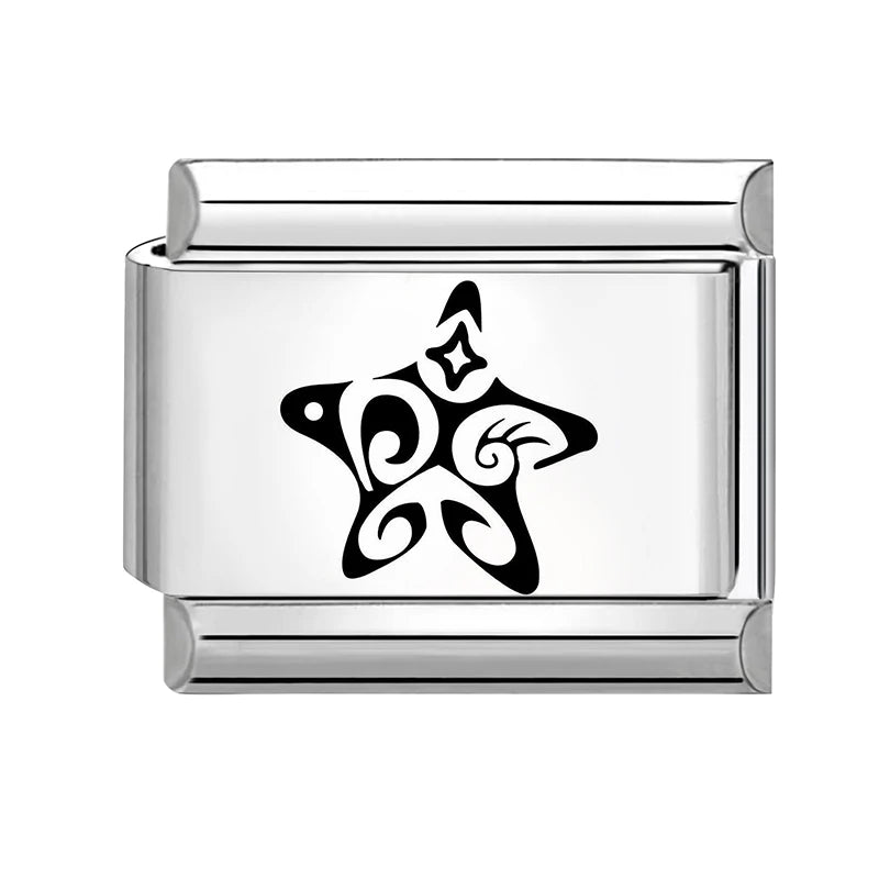 Wholesale Laser Engraving Cute Cats 666 999 Italian Charm Links Fit