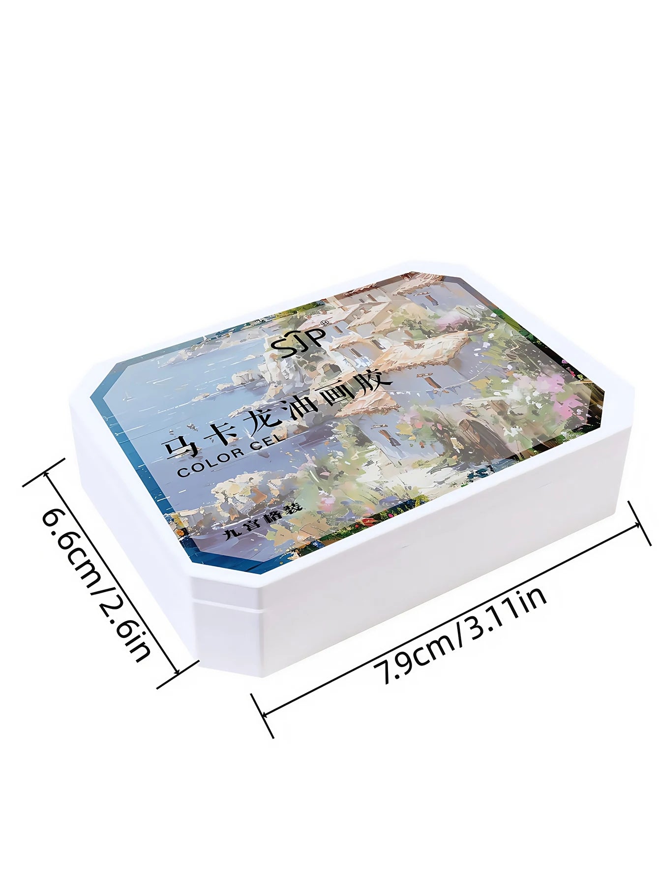 9 12Colors Macaron Gypsum Painting Nail Polish Patting Smudge Canned Qme