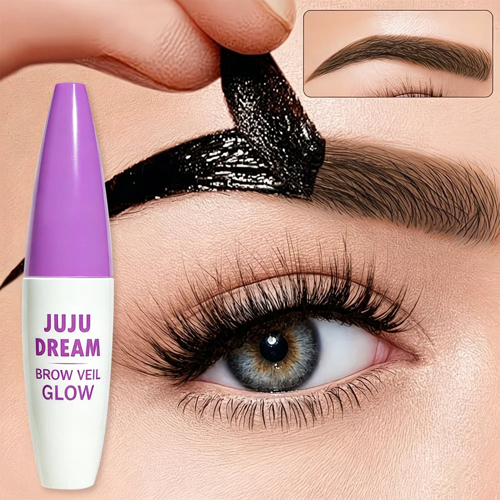 JUJU DREAM Brow Veil Glow Eyebrow Gel Waterproof Long Lasting Clear Qme