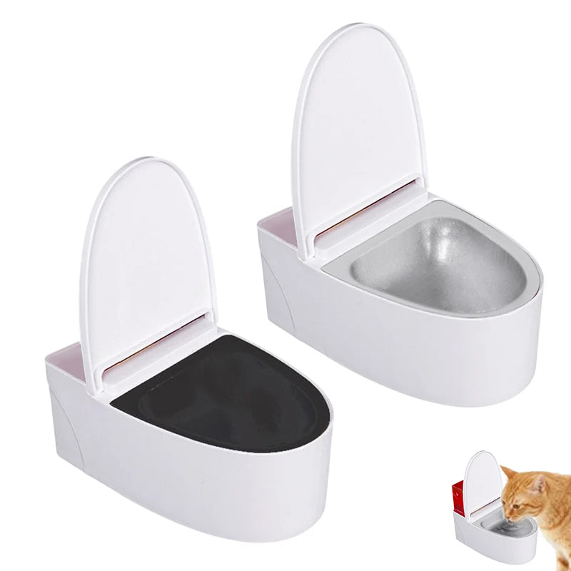 Cat Dog Small Funny Bowl Dogs Cats Hilarious Gravity Toilet Water Qme