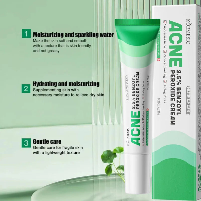 Salicylic Acid Pore Clearing Cream Shrink Pores Remove Blackheads Acne Brighten Moisturizing Smooth Skin Care Korean Products Qme
