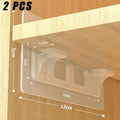 2/5pcs Wall Mount Adhesive Support Brackets Self Stick Nails For Kitchen Shelving Cabinet Home And Garden Storage Supplies Qme 2PCS