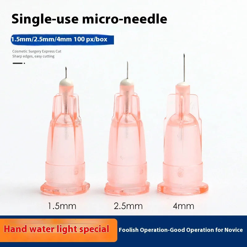 Box Tattoo Needle Transparent Syringe Injection Painless Small Teeth Qme