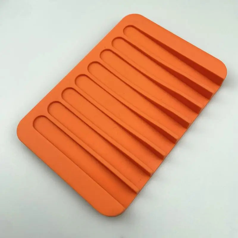 Silicone Soap Holder Pad - Non-Slip Draining Soap Dish for Shower, Bathroom Sink & Kitchen Countertop Storage Qme A9