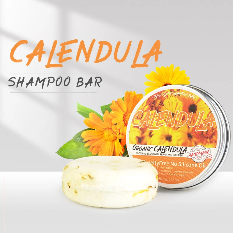 Calendula Plant Shampoo Soap Has No Silicone Oil Residue Deeply Qme Default Title
