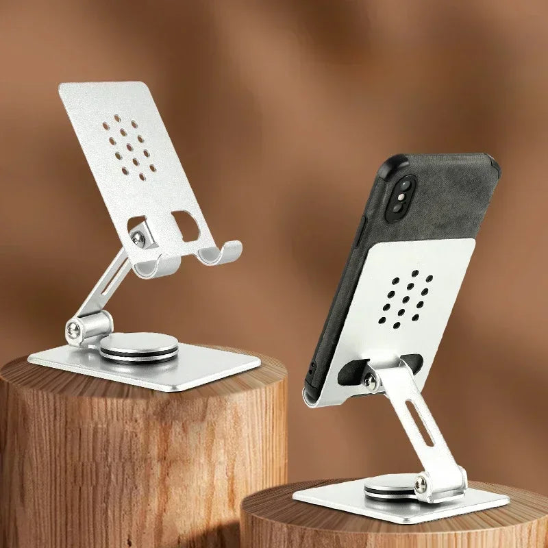 Universal All Aluminum Alloy Foldable Desk Phone Holder Mount Stand For Mobile Phone Holder For Tablet Desktop Metal Holder Qme