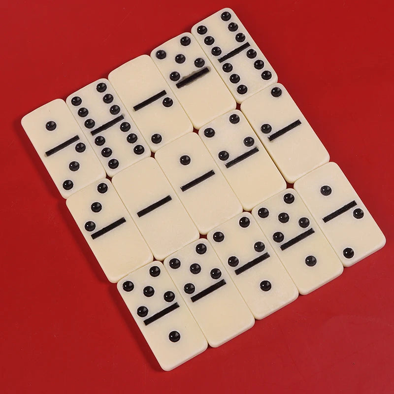 Domino Game Box Melamine 28 Dominoes Tiles Gifts Professional Table Qme