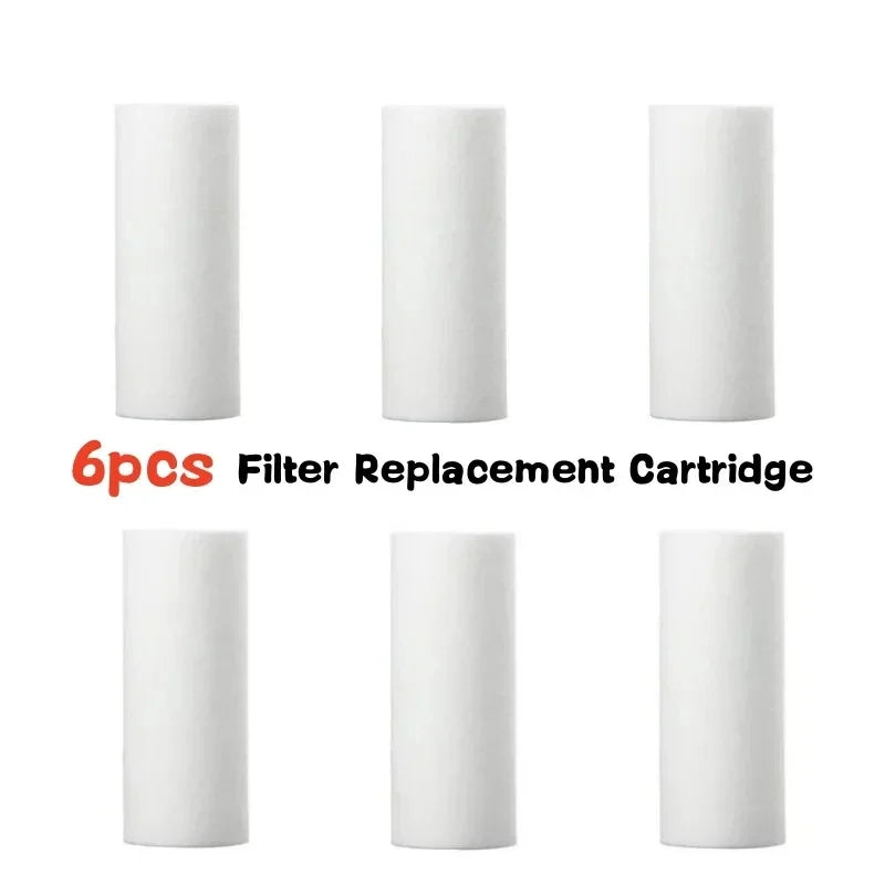 Pre-Filter Water Filter PP Cotton Filter Cartridge Removal Heavy Metal Purifier household Washing Machine Shower Water Filter Qme 6pcs Filter Cartridg