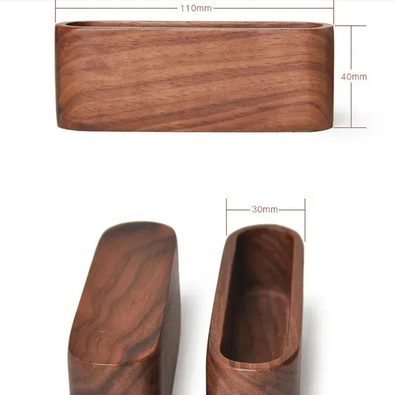 Wooden Business Card Holder Note Display Rack Office Supplies Qme