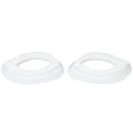 LED Facial Cover Eye Cover Silicone Professional Portable Photon Facial Cover Eye Cover 1 Pair for Beauty Salon for Women Qme WHITE