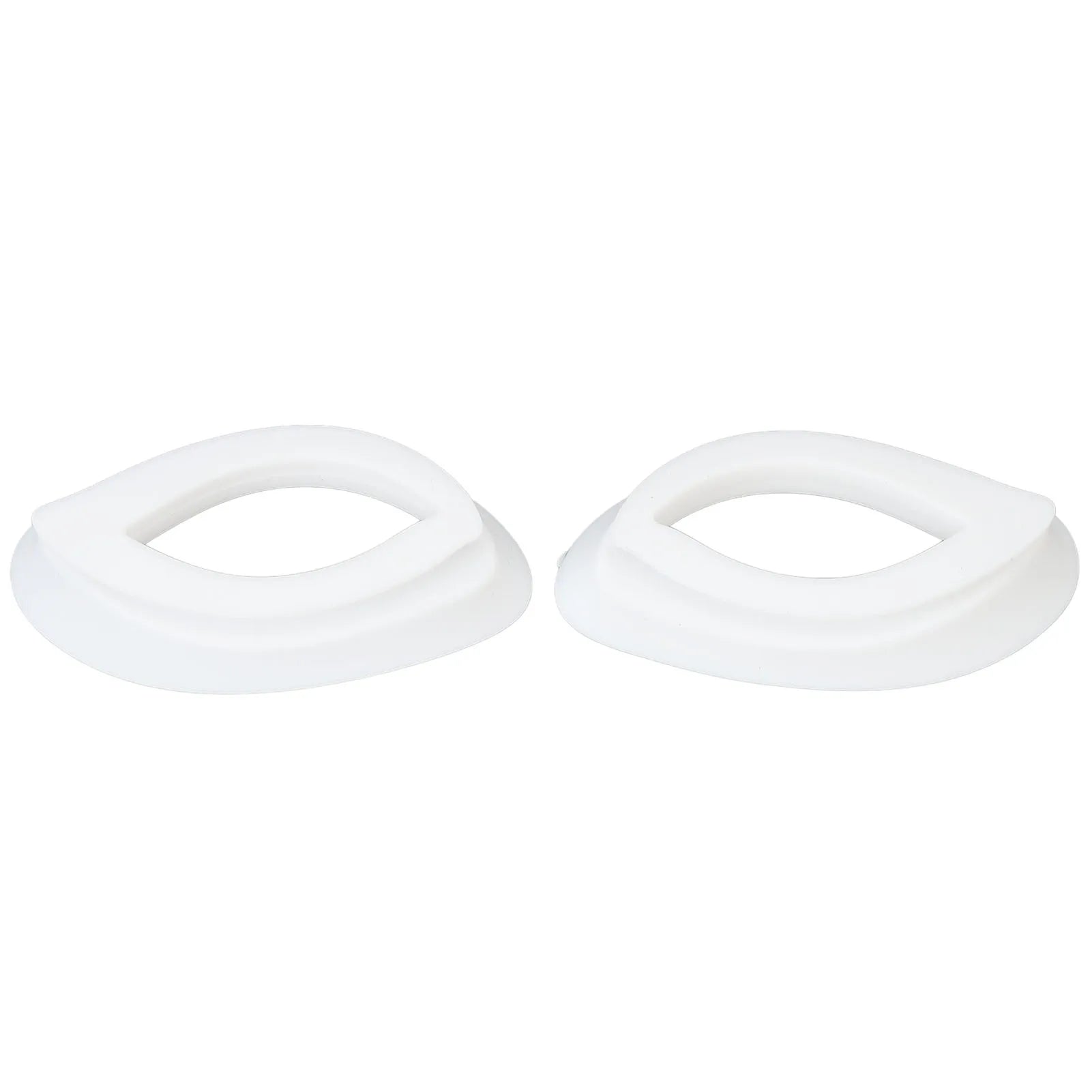 LED Facial Cover Eye Cover Silicone Professional Portable Photon Facial Cover Eye Cover 1 Pair for Beauty Salon for Women Qme WHITE