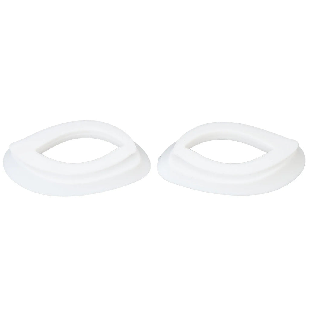 LED Facial Cover Eye Cover Silicone Professional Portable Photon Facial Cover Eye Cover 1 Pair for Beauty Salon for Women Qme WHITE