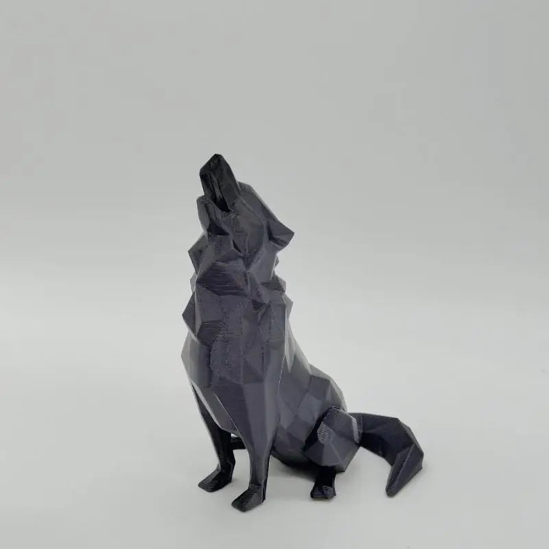Office Decor Indoor Outdoor Use Modern Abstract Geometric Wolf Qme Black
