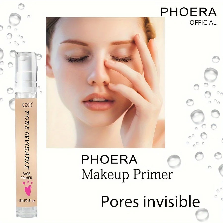PORE INVISABLE FACE PRIMER Makeup, Blur + Pore Minimize Magical Perfecting Base Face Primer Under Foundation Pore Shrink Cream Qme
