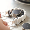 1pc Bendable Cleaning Brush, Soft Bristle Crevice Brush, Sink Cleaning Brush, Bathroom Tub Tile Floor Wall Groove Cleaning Brush Qme White