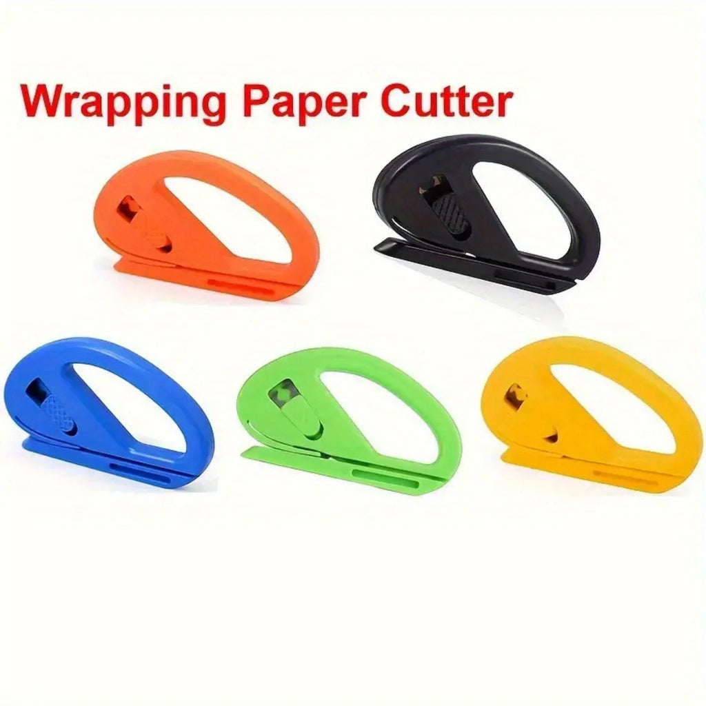 Easy-Glide Wrapping Paper Cutter Safe Razor Blade Design Suitable Ideal for Gift Wrap Crafts & Office Use for Perfect Cuts Qme