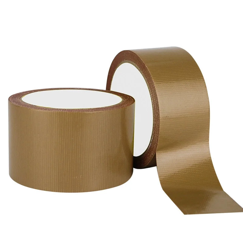 Multicolor DIY Super Sticky Cloth Duct Tape Carpet Binding Floor Waterproof Heavy Duty Industrial Adhesive Tape Repair Bundles Qme Brown1Roll 20M 50mm